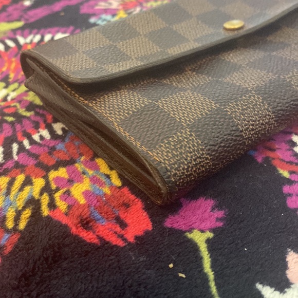 Authentic Vintage Louis Vuitton Ebene Sarah Long Wallet *trade for designer only - Picture 3 of 14
